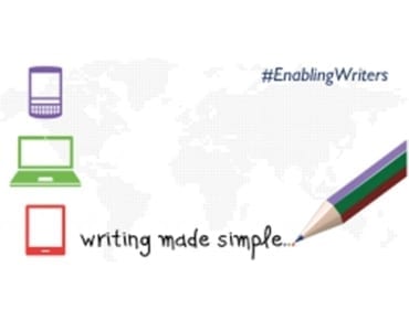 Pencil writing out the words "writing made simple"