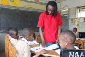 eKitabu's Georgine Auma works with children who are deaf in Kenya.