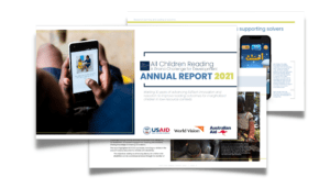 Screenshots of the cover and additional pages from the ACR GCD Annual Report 2021
