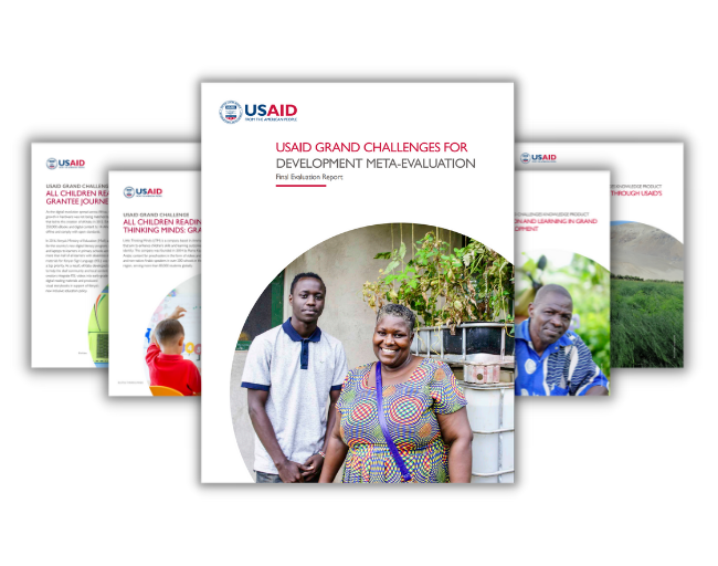 Covers of USAID reports